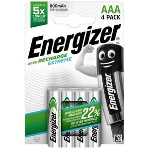 Batterie ricaricabili AAA *Energizer Extreme* AA HR03 800mAh x 4 *Ultima generazione - Foto 1 di 8