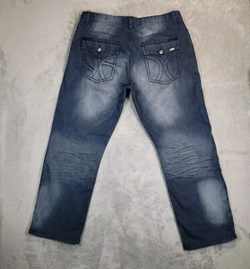 Do Denim Jeans Mens 38x29 Blue Denim Straight Leg Casual Modern Fit Streetwear - Picture 1 of 14