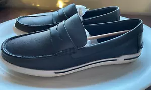 Unlisted by Kenneth Cole Un Anchor Loafers Shoes MENS SIZE 9 M BLACK NEW - Picture 1 of 5