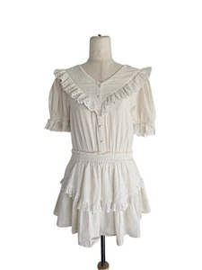 Love Shack Fancy Stripe Raffle Dress - Picture 1 of 6