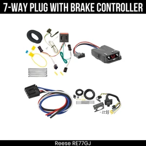 Reese RV 7-Way Trailer Wiring Harness Kit + Brake Control For 02-07 Jeep Liberty - Picture 1 of 16