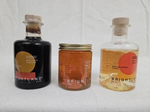 3x Brightland Orange Blossom California Honey & Champagne & Balsamic Vinegar - Picture 1 of 11