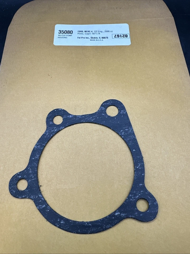 Прокладка водяного насоса двигателя Ford Pinto 1971-1973 годов выпуска 2.0 Sandrail 1971-1974 Mercury  - Изображение 1 из 3
