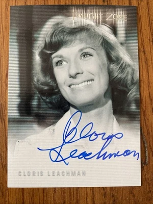 1999 Twilight Zone CLORIS LEACHMAN. A-17 autographed RITTENHOUSE - Image 1 of 2