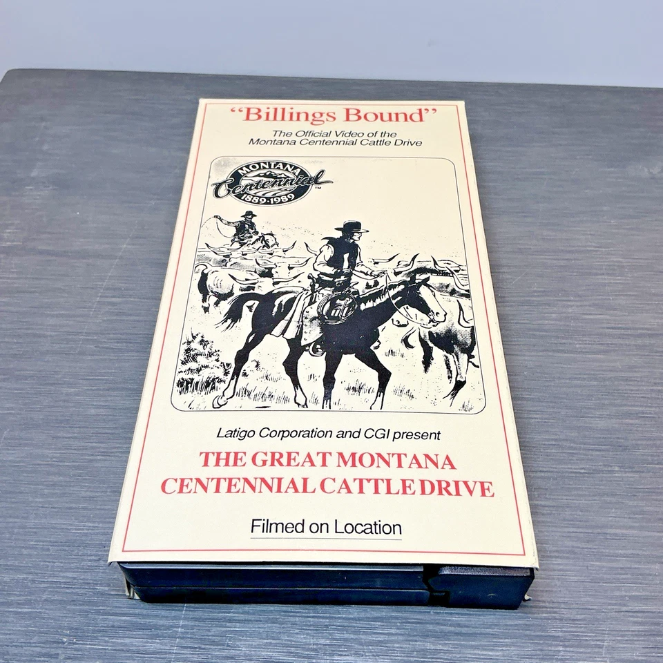 Billings Bound The Great Montana Cattle Drive VHS History Centennial Documentary - Image 1 of 4