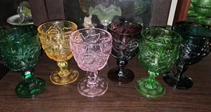 5" Madonna Inn Wild Rose Kelch seltene Fenton Gläser 6er Set Rarität - Bild 1 von 6