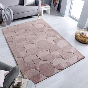 Hand Tufted Wool Carpets Anti Shedding Rug Modern Carpets for Living Room Size - Picture 1 of 3