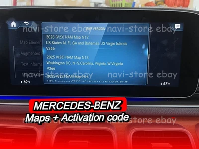 Mercedes Benz North America Comand NTG 6 map update + activation code V23 2025 - Image 1 of 4