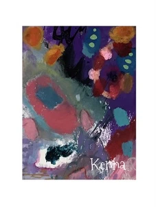 "Pintura Aceo arte original de Kenna abstracto 2,5"" X 3,5""" - Imagen 1 de 3