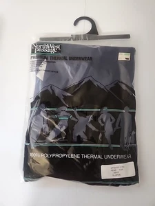 Northwest Passage Thermal Underwear Man Navy Long Sleeve Shirt Sz XL Vintage USA - Picture 1 of 2
