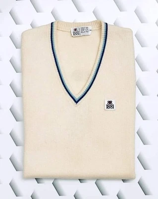 Cerruti 1881 Sport Men's Vintage Tennis Vest Wool Jimmy Connors Rare Small - Image 1 of 4