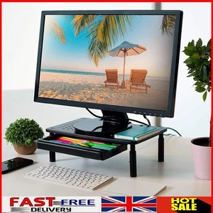 Support Ordinateur Portable de Bureau 3 Hauteur Réglable Métal Support Ordinateur pour Ordinateur Portable PC Imprimante - Photo 1/12