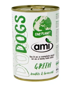 AMI Vegan Vegetarian Hypoallergenic Wet Dog Food Green Wheat Free 12x400g - Picture 1 of 2