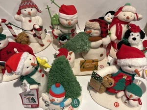 Hallmark Jingle Pals 7 Schneemänner Plüsch funktionstüchtig - Bild 1 von 8