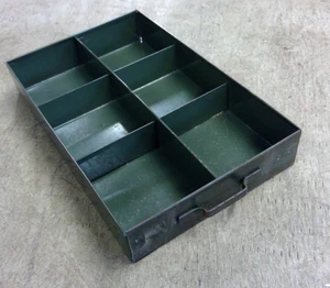 Single drawer from Vintage 4 Drawer Green Metal Industrial Utility Parts Cabinet - Picture 1 of 9