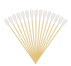 6 Inch Long Cotton Swabs (Large Size) 100pcs,Large Cotton Buds with Bamboo Ha... - Picture 1 of 6