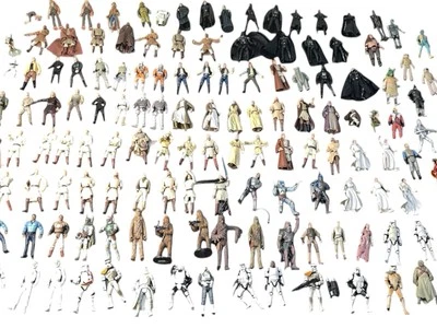 Lot of 135 + Vintage 90s-2000s Some Modern Star Wars Action Figures Toys +Extras - Image 1 of 4