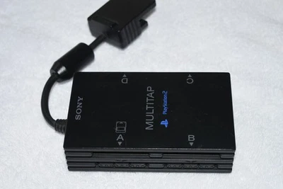 Sony Oficial OEM Multitap Playstation 2 PS2 Modelo Graso Negro Probado SCPH-10090 - Imagen 1 de 4