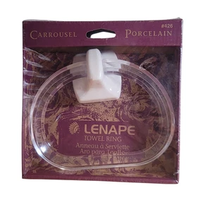 Towel Ring Porcelain Ceramic Lexan Acrylic Bathroom Vanity Holder Lenape 426 M35 - Picture 1 of 7