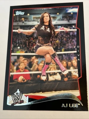 2014 Topps WWE Black Border AJ LEE #1  - Image 1 of 4