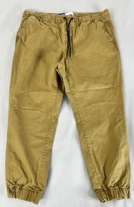 Old Navy Modern Jogger Pants Men's Size XL Khaki Elastic Waistband Cotton - Picture 1 of 10