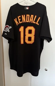 Authentic Jason Kendall 1997-2000 BLACK alternate jersey 3XL Pittsburgh Pirates - Picture 1 of 3