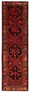 Vintage Hand-knotted Runner Rug 3'11" x 13'3" Traditional Wool Carpet - Picture 1 of 9