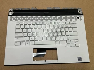 Véritable Dell Alienware M15 R3 repose-poignets clavier rétroéclairé américain pavé tactile blanc CX9G8 - Photo 1/4