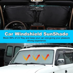Windshield Front Window Sun Shade For Toyota Land Cruiser Prado J90 1996-2002 - Picture 1 of 24