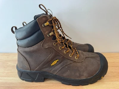 Keen Utility Warren Soft Toe Work Boots Cascade Brown Leather Men's Size 12D - Image 1 of 4