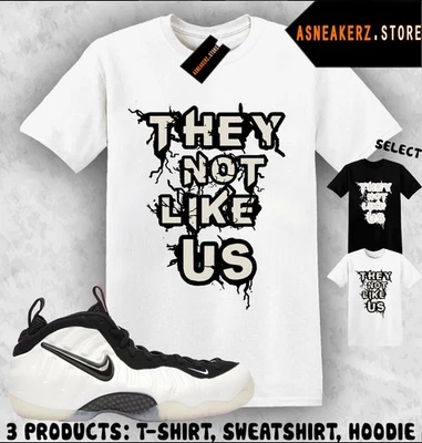 Camiseta deportiva Shirt Match Air Foamposite Pro Pearl a juego They Not Like Us Foto 1 de 3