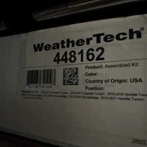 USA- WeatherTech 448162 FloorLiner 2019-2021 Tucson - 1st & 2nd Row, Black - Picture 1 of 2