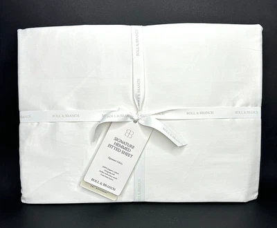 Boll & Branch Signature Hemmed 100% Organic Cotton Fitted Sheet California King - Image 1 of 4