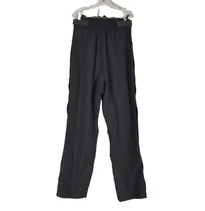 L.L. Bean Snow Pants Men's Large Black Nylon Goretex full zip adjustable waist - Picture 1 of 13