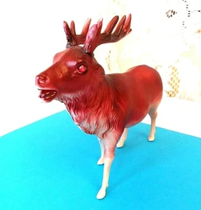 Reindeer Figure CELLULOID Red stone eyes Japan Stunning Antique - Picture 1 of 12