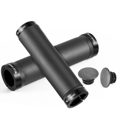 WEST BIKING Fahrrad 22.2mm Leder Handgriff Griff MTB Retro Fahrradgriffe Lock-on - Bild 1 von 4