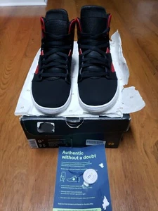 JORDAN FLIGHT LEGEND BLACK/BLACK-GYM-RED SIZE 8.5 MEN *DISPLAY SHOES/NO FLAWS - Picture 1 of 11