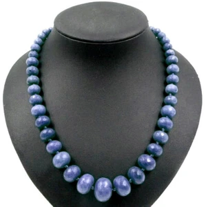 OPERHAUS designere traumhafte Saphir-Halskette Kette Collier Grössenverlauf 50cm - Bild 1 von 4