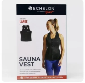 Echelon Women's Sauna Vest, Large, Neoprene, Black 15-64664, Brand New!! - Picture 1 of 2
