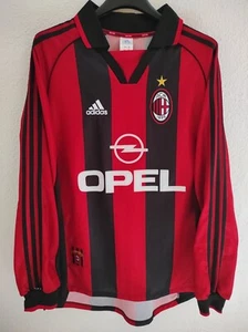 AC MILAN 1998-1999 Opel long sleeves camiseta shirt trikot maillot maglia L - Imagen 1 de 6