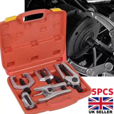 5Pcs Front End Service Kit Pitman Arm Puller Ball Joint Tie Rod Removal Tool Kit - Image 1 of 4