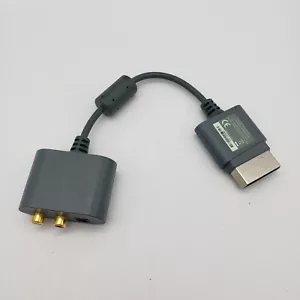 Official Genuine Microsoft XBOX 360 RCA Optical Audio Adapter AV Cable - Picture 1 of 3