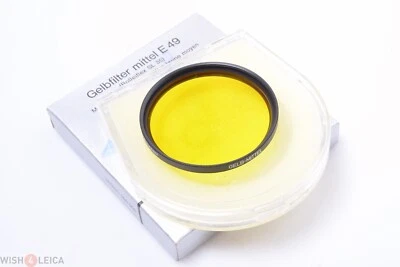 ✅ 1 ROLLEI ROLLEIFLEX E49, 49MM MIDDLE, MEDIUM YELLOW FILTER SL35 CAMERA MINT - Image 1 of 4