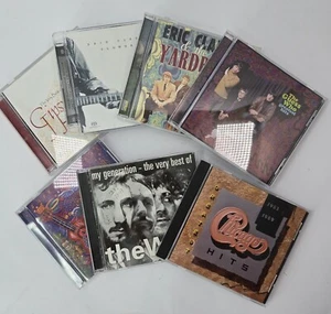 Set Of 7 CDs Music 1970's. Eric Clapton, The Who, Santana, Gypsy Kings, Chicago - Picture 1 of 24