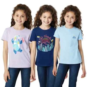 Eddie Bauer Youth Girl's 3 Pack Short Sleeve T-Shirts Size XS-5/6 - Picture 1 of 7
