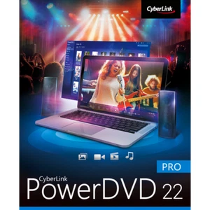 CyberLink PowerDVD 22 Pro ESD (Download) 64-Bit Windows 11/10/8.1/7 eMail Lizenz - Bild 1 von 1