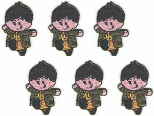 Dancing Boy Embroidered Patch Set of 6 Iron on sew on (1 1/2" in) - Picture 1 of 2