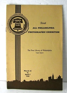 1938 First All Philadelphia Photographic Camera Club Exhibition Bulletin - Picture 1 of 7