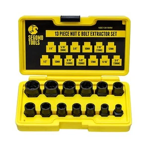 13 Piece Lug Nut And Bolt Extractor Removal Metric And Sae Socket Tool Set 819mm - Picture 1 of 9