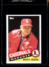 1985 TOPPS TIFFANY #683 WHITEY HERZOG ST LOUIS CARDINALS MANAGER